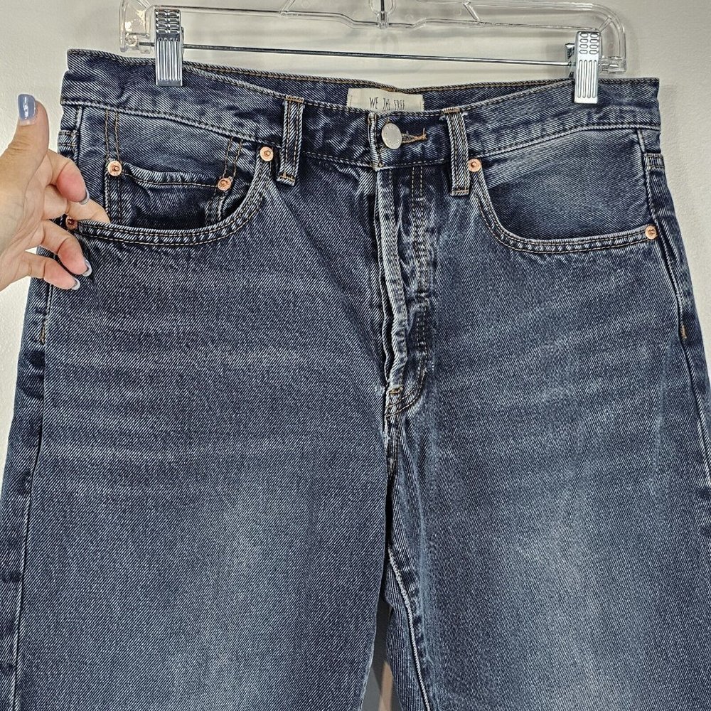 We The Free People Stella Jeans Womens 27 High Rise Boot Cut Button Fly Blue - Picture 5 of 13